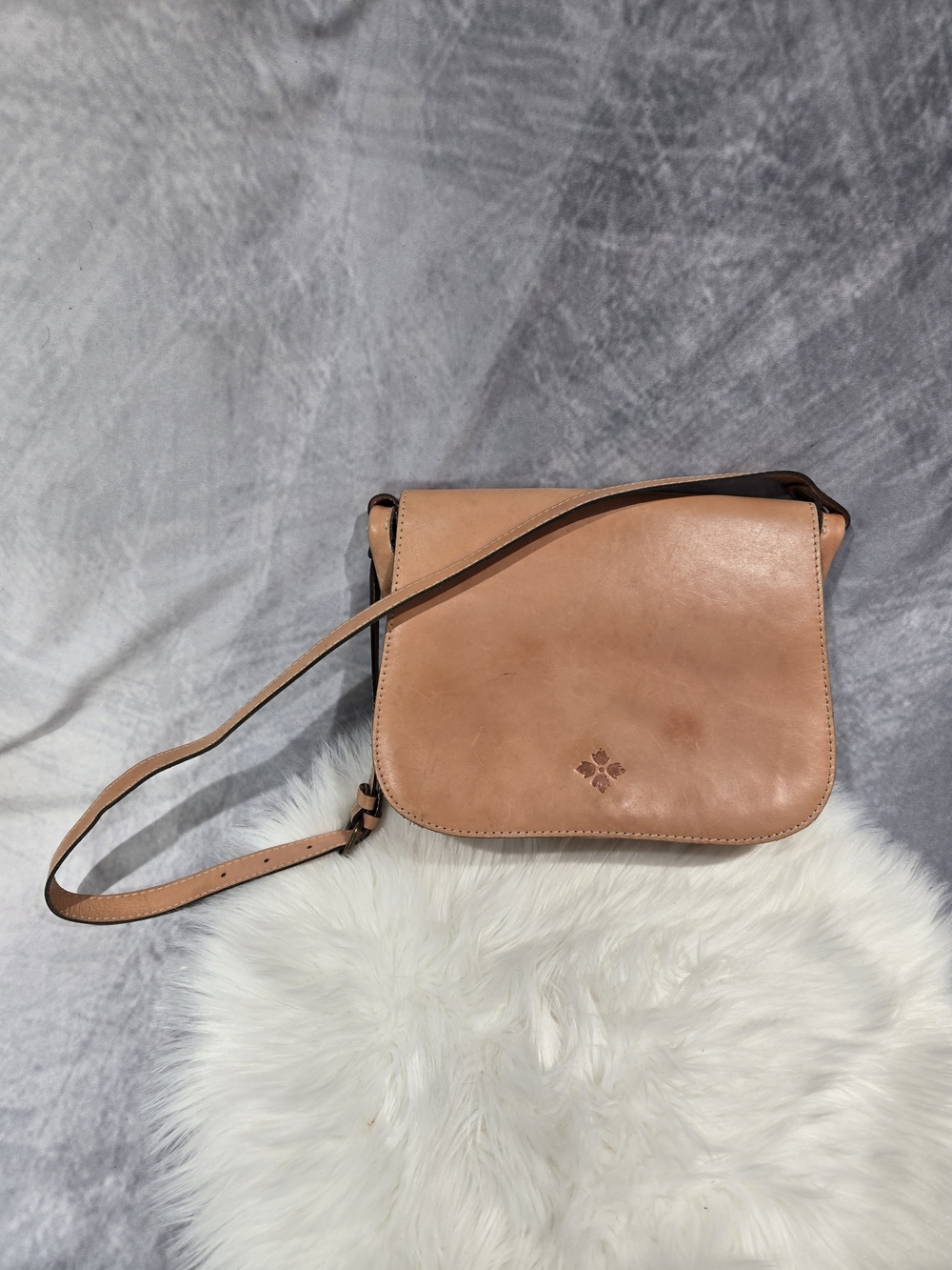 Patricia Nash leather crossbody purse, likely from the Postiano or Vito collecti
